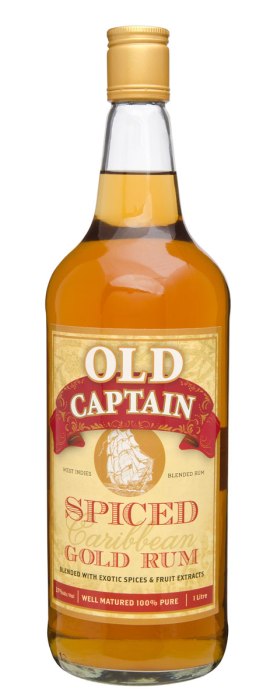 Old Captain Spiced Gold Rum 1000ml